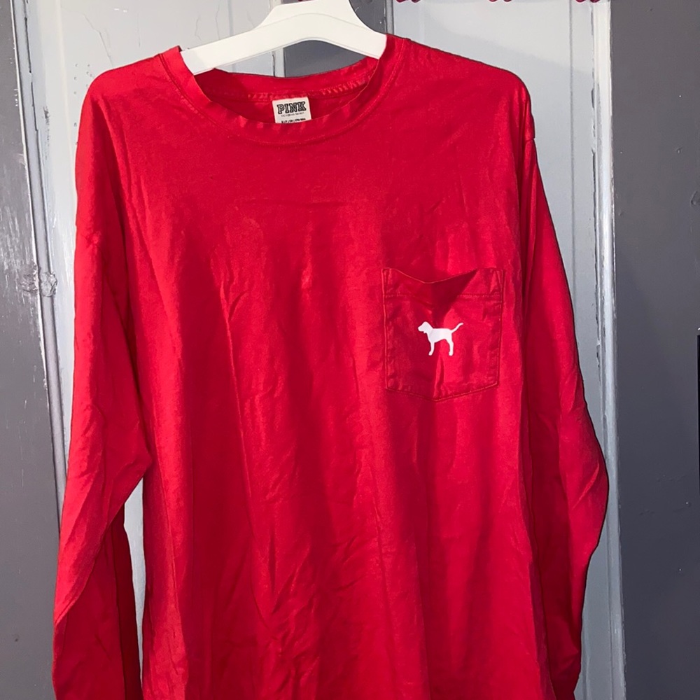 Pink long sleeve size small